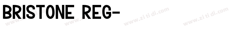 Bristone Reg字体转换